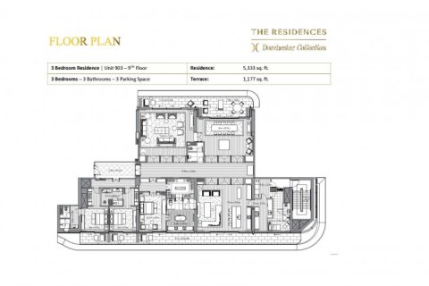 3 غرف نوم شقة في DORCHESTER COLLECTION دبي, الإمارات العربية المتحدة رقم 94856 12