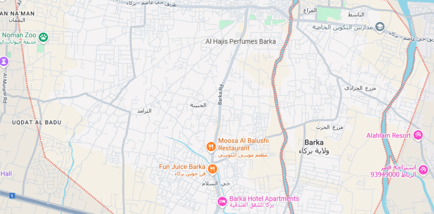 قطعة أرض في بَرْكَاء, عُمان رقم 62477