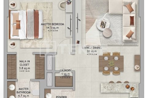 2 غرف نوم شقة في Dubai Land, الإمارات العربية المتحدة رقم 34345 22