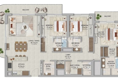 2 غرف نوم شقة في Dubai Land, الإمارات العربية المتحدة رقم 34345 24