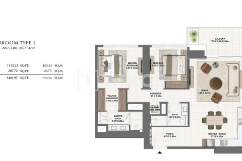 Apartment de 2 dormitorios en Dubai, UAE No. 91824 4