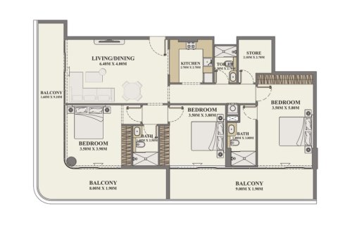 3 bedrooms Apartment in Al Furjan, UAE No. 98167 3