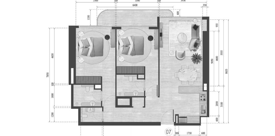 2 bedrooms Apartment in Guzel Towers Jumeirah Village Triangle, UAE No. 98058