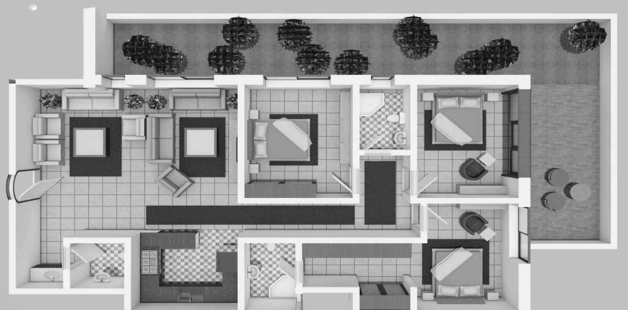Appartement de 2 chambres à Riviera 39 Jeddah, Saudi Arabia No. 60665