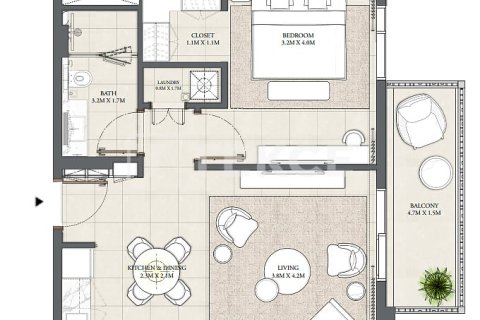 Apartment de 3 dormitorios en Dubai, UAE No. 41460 13