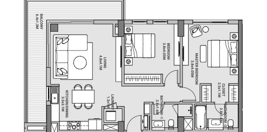 2 bedrooms Apartment in Marassi Bay Manama, Bahrain No. 61196
