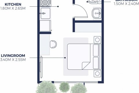 1 غرف نوم شقة في CREEK VIEWS II Al Jaddaf, الإمارات العربية المتحدة رقم 97107 8