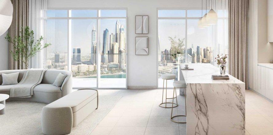 Квартира с 1 спальней в BEACH MANSION, EMAAR Beachfront, ОАЭ №95561