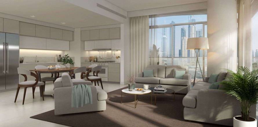 Квартира с 2 спальнями в BEACH ISLE, EMAAR Beachfront, ОАЭ №95264