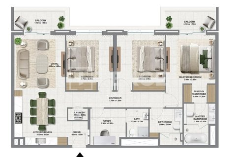 Apartment de 2 dormitorios en Dubai, UAE No. 64623 11