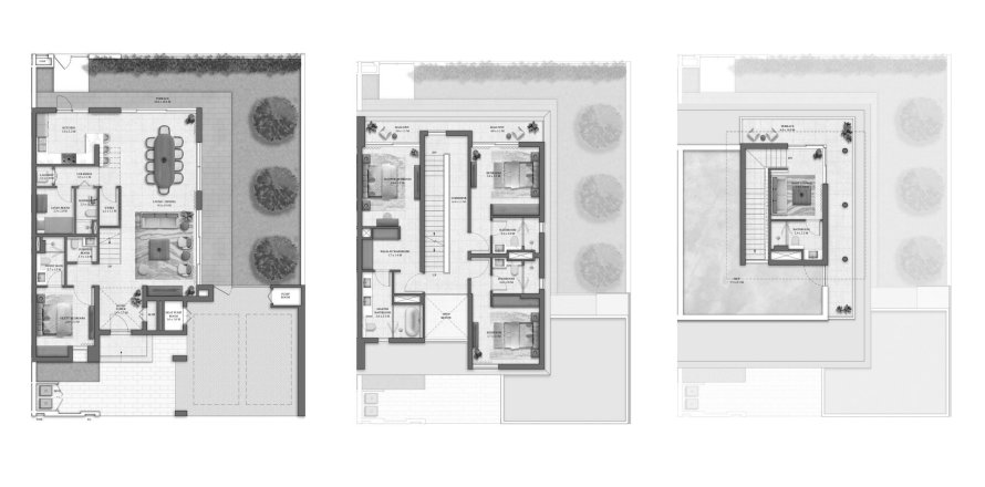 Планировка Виллы «VILLA 4BR» с 4 спальнями в ЖК Avena