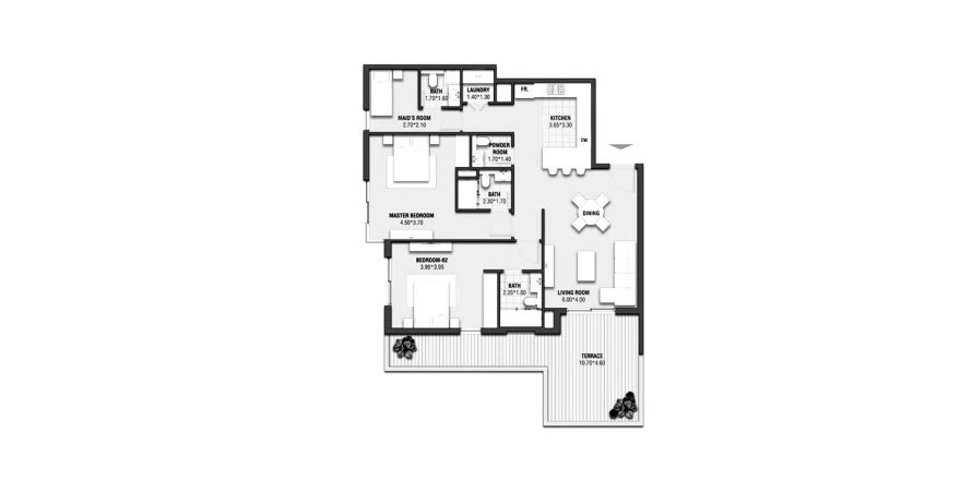 Квартира с 2 спальнями в ZAZEN GARDENS, Al Furjan, ОАЭ №96702