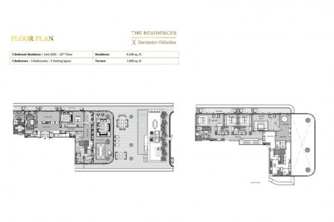 5 غرفة نوم بانتهاوس في DORCHESTER COLLECTION دبي, الإمارات العربية المتحدة رقم 94850 12