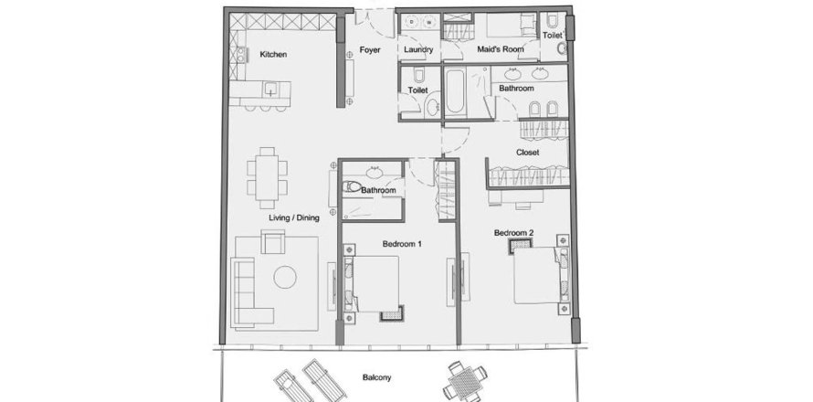 2 bedrooms Apartment in Hanging Gardens Bahrain No. 59874