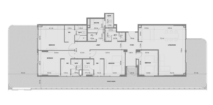4 غرف نوم شقة في Blue Marina Residence دبي, الإمارات العربية المتحدة رقم 99453