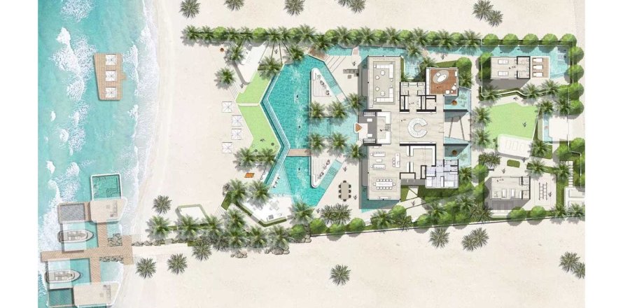 Villa de 7 chambres à AMALI ISLAND The World Islands, UAE No. 97596